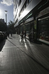 people walking in the city