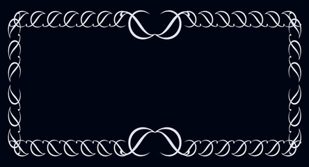 vintage frame on a black background