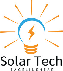 Light Vector Solar Logo Design