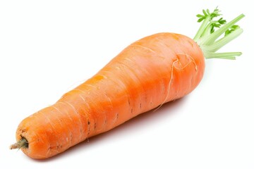 A fresh Carrot isolated on white