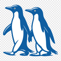 penguin vector icon isolated on transparent background.Cute penguin icon .vector illustration .