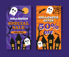 Halloween Social Media Banner Template
