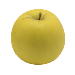 Yellow apple isolated on transparent background. Png