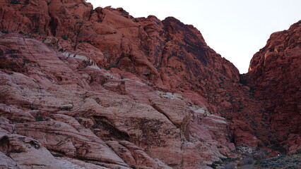Calico Basin on Red Rock Canyon has amazing red color rock views and incredible hiking trails