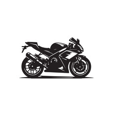 Obraz premium Motorcycle vector design. Motorcycle silhouette. Motor bike illustration isolated on white background.