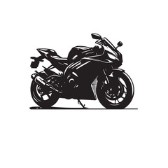 Obraz premium Motorcycle vector design. Motorcycle silhouette. Motor bike illustration isolated on white background.