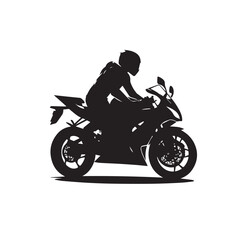 Fototapeta premium Motorcycle vector design. Motorcycle silhouette. Motor bike illustration isolated on white background.