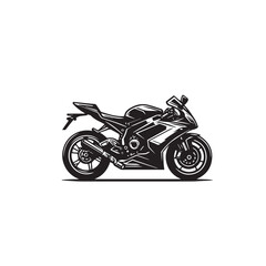 Fototapeta premium Motorcycle vector design. Motorcycle silhouette. Motor bike illustration isolated on white background.