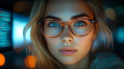 Fototapeta premium AI cyber security concept. Diverse IT specialist team analyzing artificial intelligence online risk threats to consumer data & privacy. Software developers coding & ethical hacking in dark office 