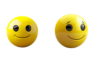 Light smile modern three dimensional emoji