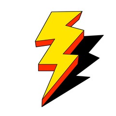 lightning bolt icon illustration
