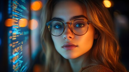  AI cyber security concept. Diverse IT specialist team analyzing artificial intelligence online risk threats to consumer data & privacy. Software developers coding & ethical hacking in dark office 