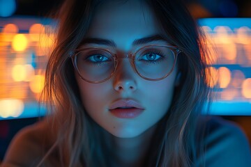  AI cyber security concept. Diverse IT specialist team analyzing artificial intelligence online risk threats to consumer data & privacy. Software developers coding & ethical hacking in dark office 