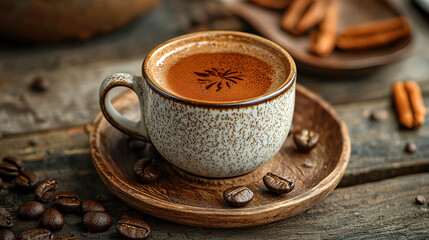 Traditional turkish coffee drink concept 