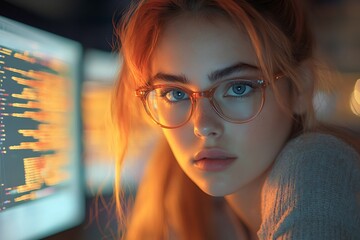  AI cyber security concept. Diverse IT specialist team analyzing artificial intelligence online risk threats to consumer data & privacy. Software developers coding & ethical hacking in dark office 