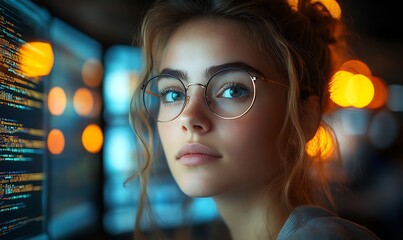  AI cyber security concept. Diverse IT specialist team analyzing artificial intelligence online risk threats to consumer data & privacy. Software developers coding & ethical hacking in dark office 