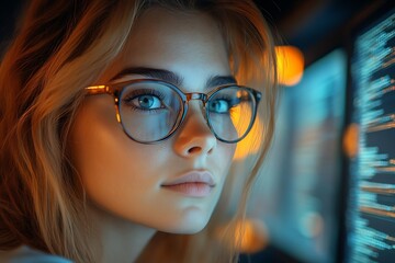  AI cyber security concept. Diverse IT specialist team analyzing artificial intelligence online risk threats to consumer data & privacy. Software developers coding & ethical hacking in dark office 