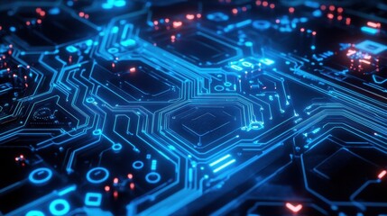 The Circuit Board with Glow