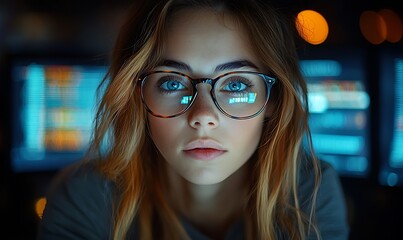  AI cyber security concept. Diverse IT specialist team analyzing artificial intelligence online risk threats to consumer data & privacy. Software developers coding & ethical hacking in dark office 