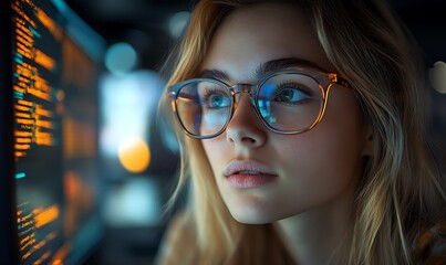  AI cyber security concept. Diverse IT specialist team analyzing artificial intelligence online risk threats to consumer data & privacy. Software developers coding & ethical hacking in dark office 