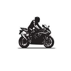 Obraz premium Motorcycle vector design. Motorcycle silhouette. Motor bike illustration isolated on white background.