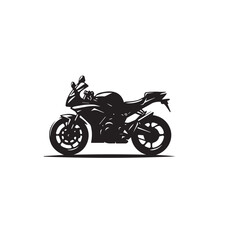 Obraz premium Motorcycle vector design. Motorcycle silhouette. Motor bike illustration isolated on white background.