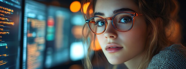  AI cyber security concept. Diverse IT specialist team analyzing artificial intelligence online risk threats to consumer data & privacy. Software developers coding & ethical hacking in dark office 