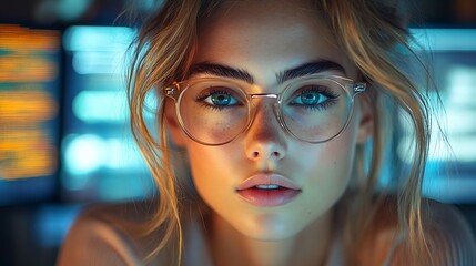  AI cyber security concept. Diverse IT specialist team analyzing artificial intelligence online risk threats to consumer data & privacy. Software developers coding & ethical hacking in dark office 