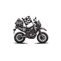 Obraz premium Motorcycle vector design. Motorcycle silhouette. Motor bike illustration isolated on white background.