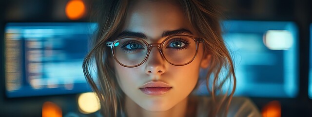  AI cyber security concept. Diverse IT specialist team analyzing artificial intelligence online risk threats to consumer data & privacy. Software developers coding & ethical hacking in dark office 