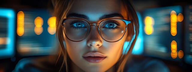  AI cyber security concept. Diverse IT specialist team analyzing artificial intelligence online risk threats to consumer data & privacy. Software developers coding & ethical hacking in dark office 