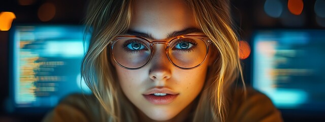  AI cyber security concept. Diverse IT specialist team analyzing artificial intelligence online risk threats to consumer data & privacy. Software developers coding & ethical hacking in dark office 