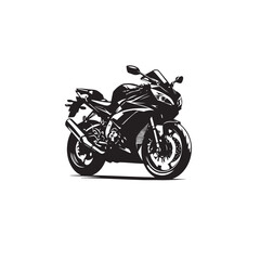 Obraz premium Motorcycle vector design. Motorcycle silhouette. Motor bike illustration isolated on white background.