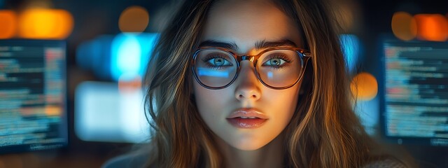  AI cyber security concept. Diverse IT specialist team analyzing artificial intelligence online risk threats to consumer data & privacy. Software developers coding & ethical hacking in dark office 