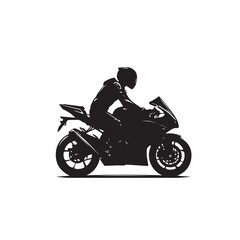 Fototapeta premium Motorcycle vector design. Motorcycle silhouette. Motor bike illustration isolated on white background.