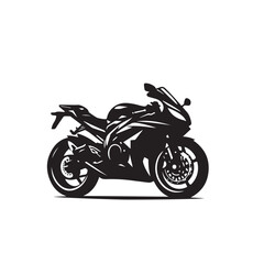 Obraz premium Motorcycle vector design. Motorcycle silhouette. Motor bike illustration isolated on white background.
