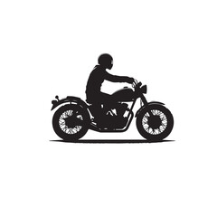 Fototapeta premium Motorcycle vector design. Motorcycle silhouette. Motor bike illustration isolated on white background.