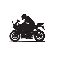 Obraz premium Motorcycle vector design. Motorcycle silhouette. Motor bike illustration isolated on white background.