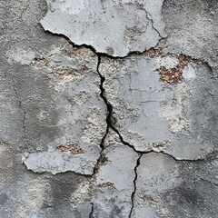 Obraz premium Cracked and Weathered Concrete Wall