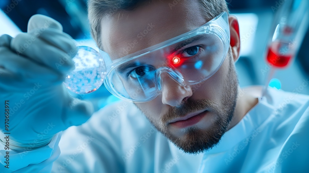 Poster laser powered molecular structure analysis in sealed laboratory container