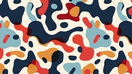 Abstract shape pattern wallpaper