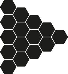 Obraz premium SVG Element Bee Hive Hexagon