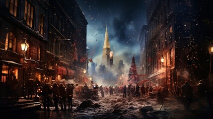 Fototapeta premium New Year Eve December 31 Generative AI