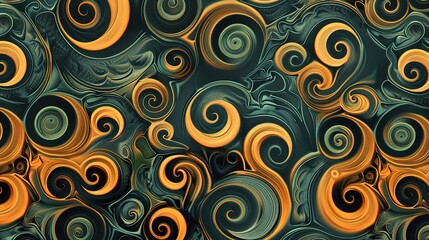 Spiral pattern wallpaper