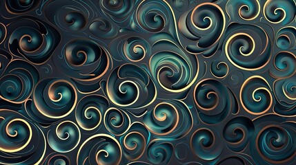 Fototapeta premium Spiral pattern wallpaper