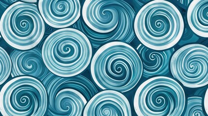 Spiral pattern wallpaper