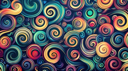 Fototapeta premium Swirl pattern wallpaper