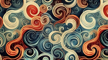 Swirl pattern wallpaper