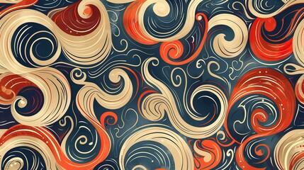 Swirl pattern wallpaper