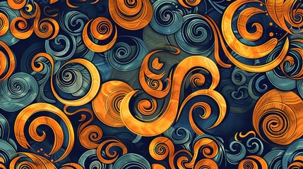 Fototapeta premium swirl pattern wallpaper 